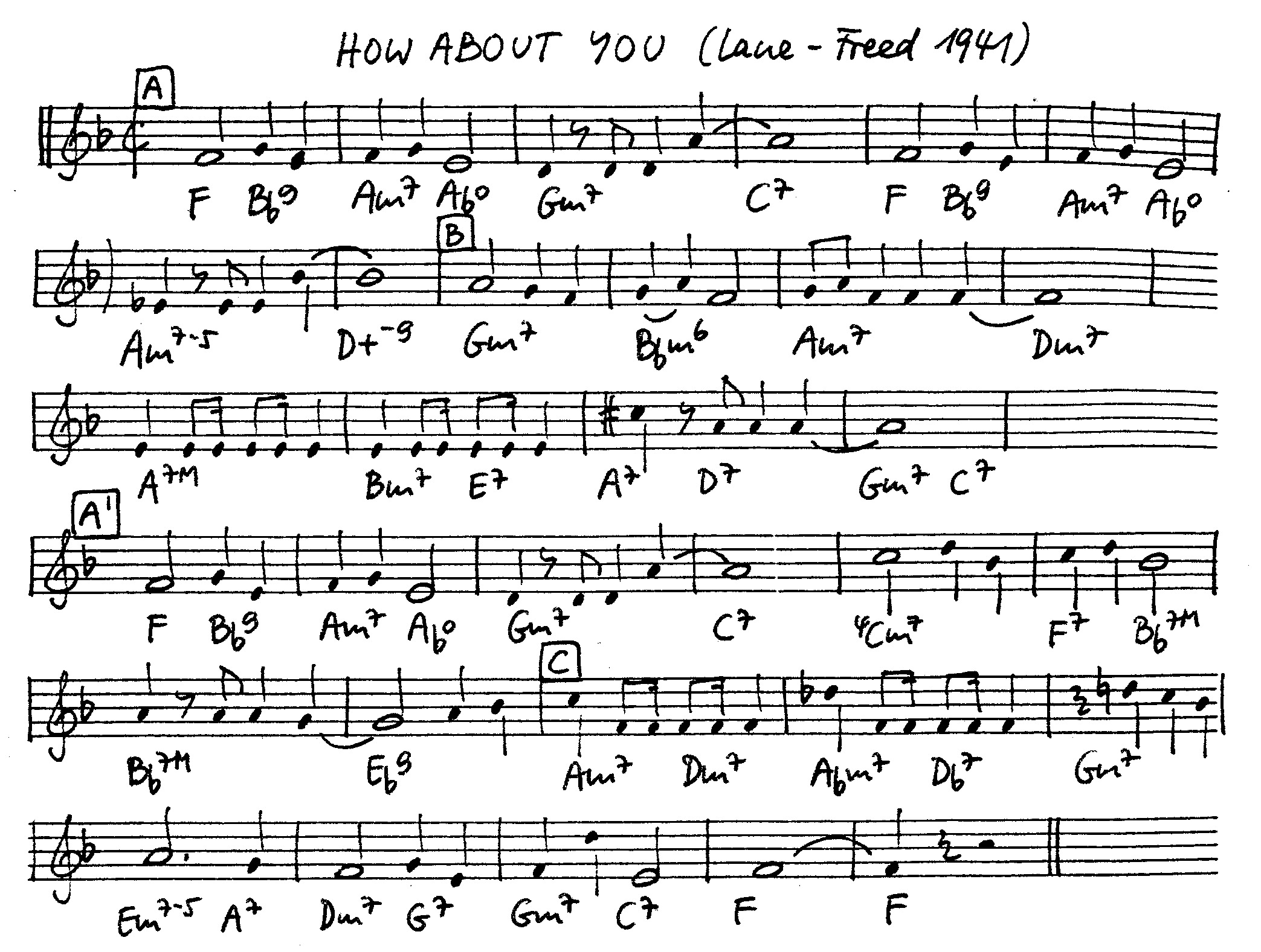 how about you leadsheet – book us for your next 20s or gatsby event